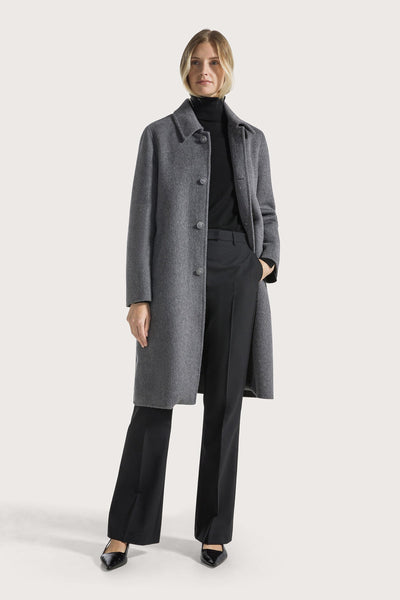 Long Straight-Leg Pants In Cool Wool Black-Seventy-Tocca Finita