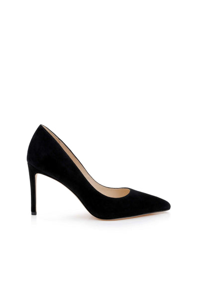 Maelle Suede Pump Black Suede-L'Agence-Tocca Finita