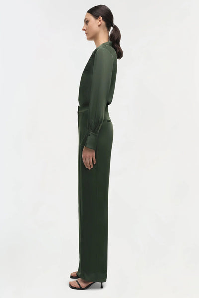 Maisey Neck Blouse in Moss-SIMKHAI-Tocca Finita