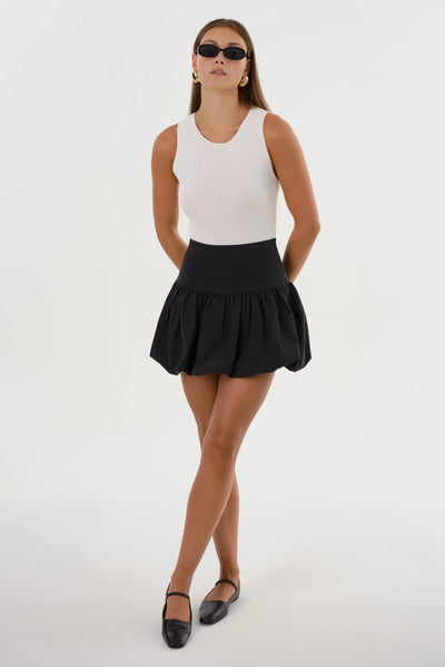 Marigold Bubble Skirt In Black-LAMARQUE-Tocca Finita