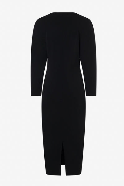 Matte Jersey Knotted Dress in Black-Iris Setlakwe-Tocca Finita