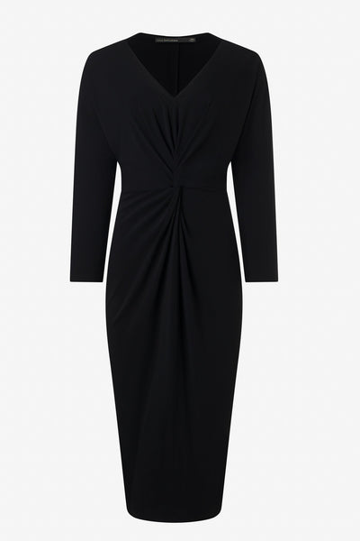 Matte Jersey Knotted Dress in Black-Iris Setlakwe-Tocca Finita