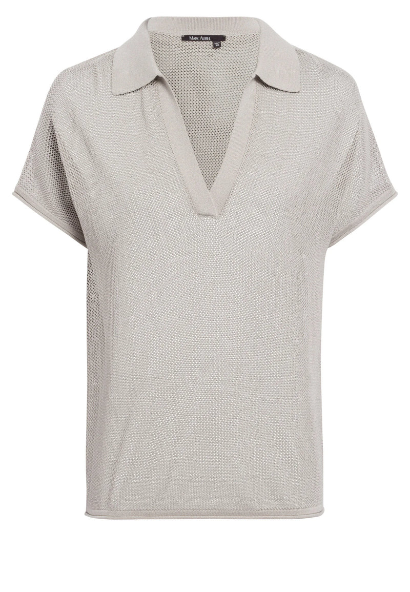 Mesh Polo Cardigan-Marc Aurel-Tocca Finita
