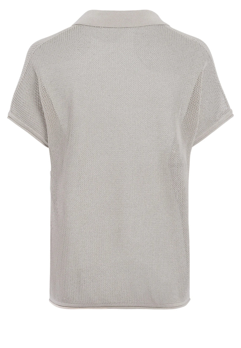 Mesh Polo Cardigan-Marc Aurel-Tocca Finita