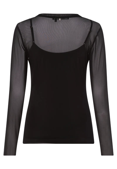 Mesh Shirt Black-Marc Aurel-Tocca Finita