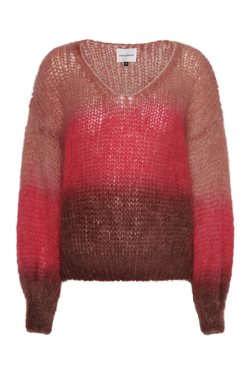 Milana Long Sleeve Mohair Knit Ombre-American Dreams-Tocca Finita