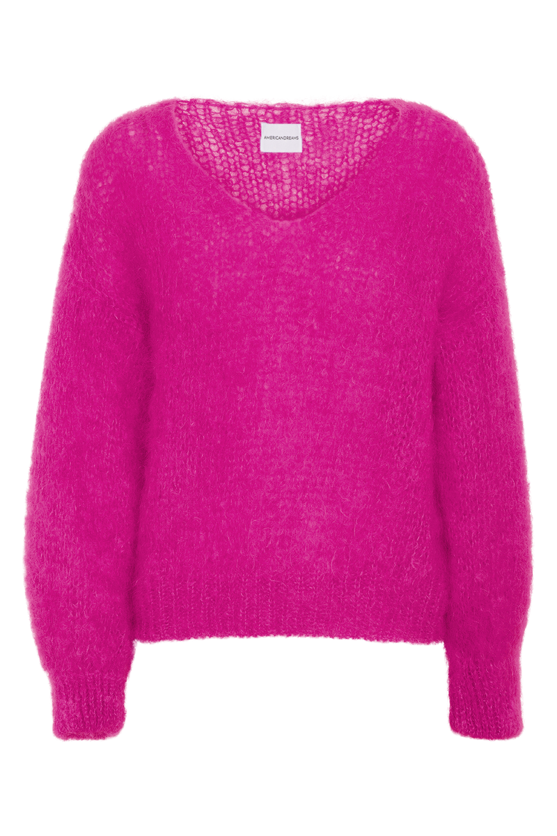 Milana Mohair Knit Neon Pink-American Dreams-Tocca Finita