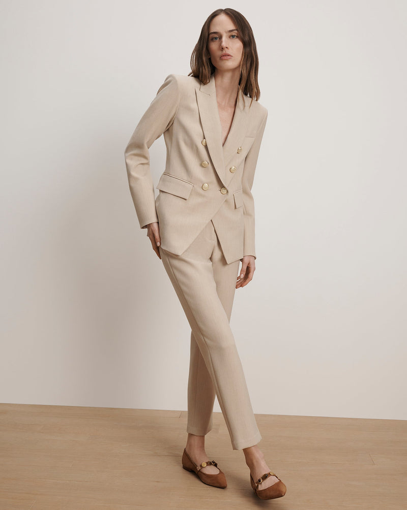 Miller Dickey Jacket Heathered Sand-Veronica Beard-Tocca Finita
