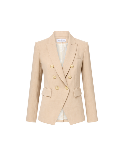 Miller Dickey Jacket Heathered Sand-Veronica Beard-Tocca Finita