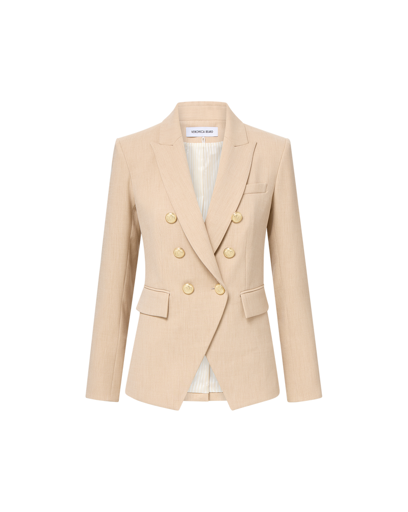 Miller Dickey Jacket Heathered Sand-Veronica Beard-Tocca Finita