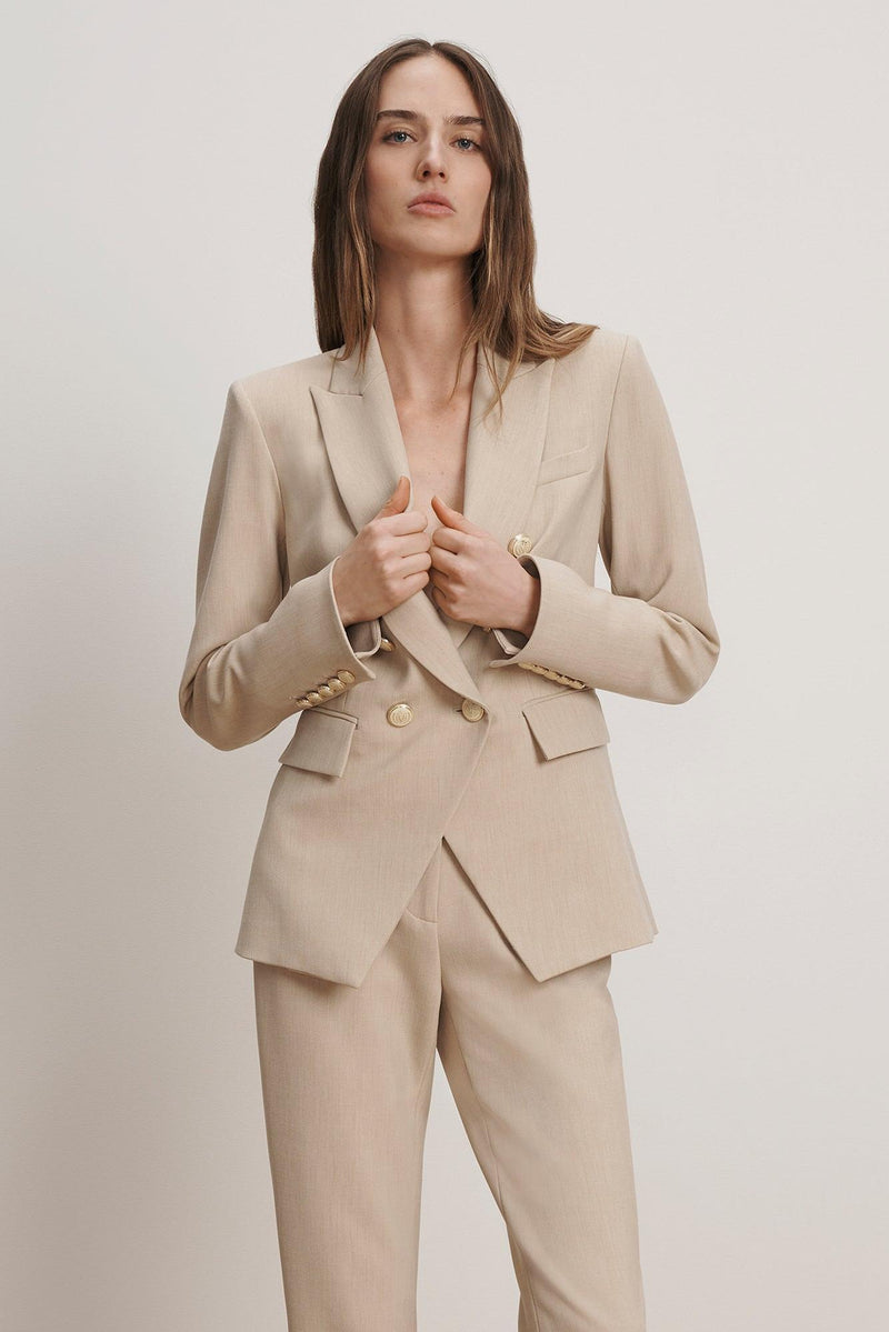 Miller Dickey Jacket Heathered Sand-Veronica Beard-Tocca Finita