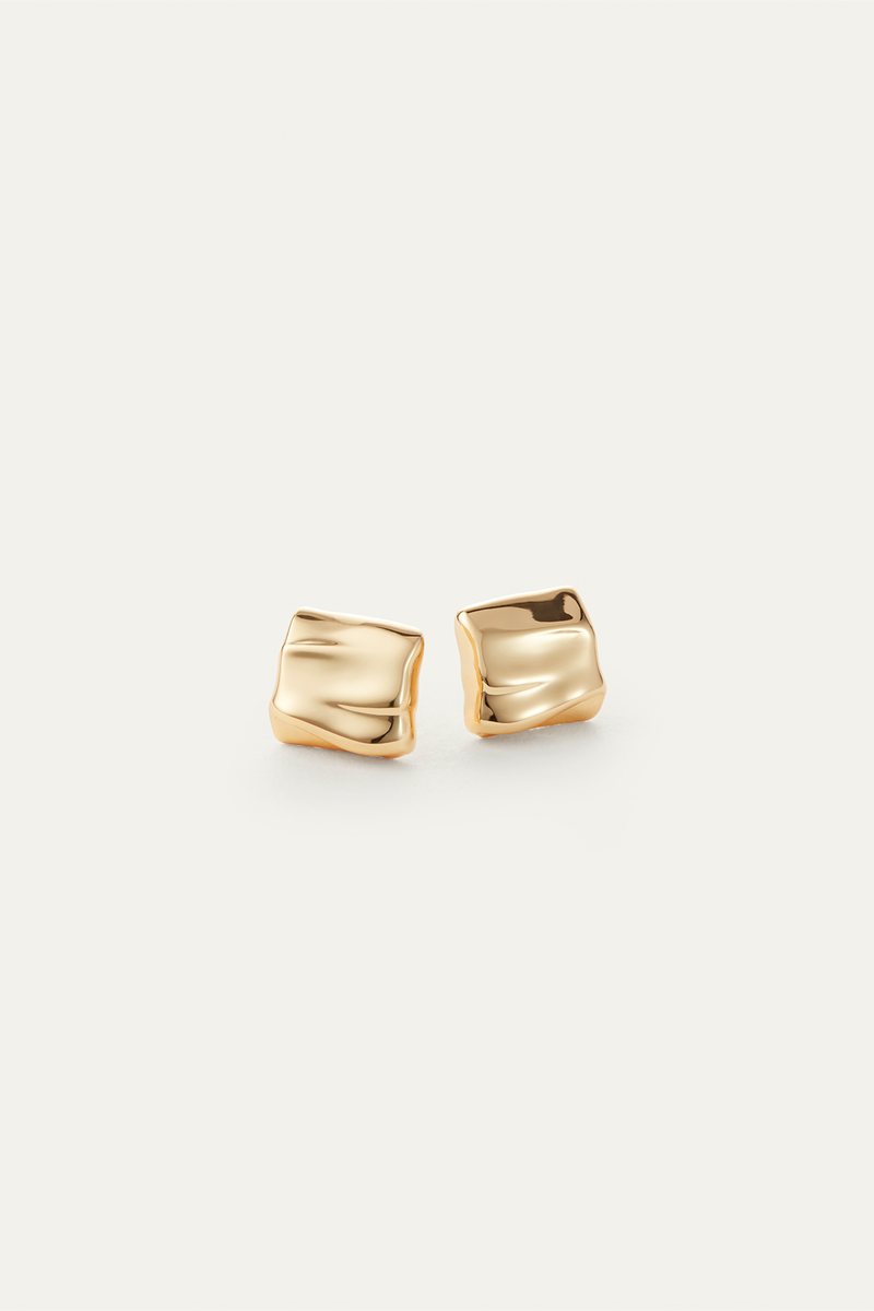 Mini Sundra Earrings Gold-Jenny Bird-Tocca Finita