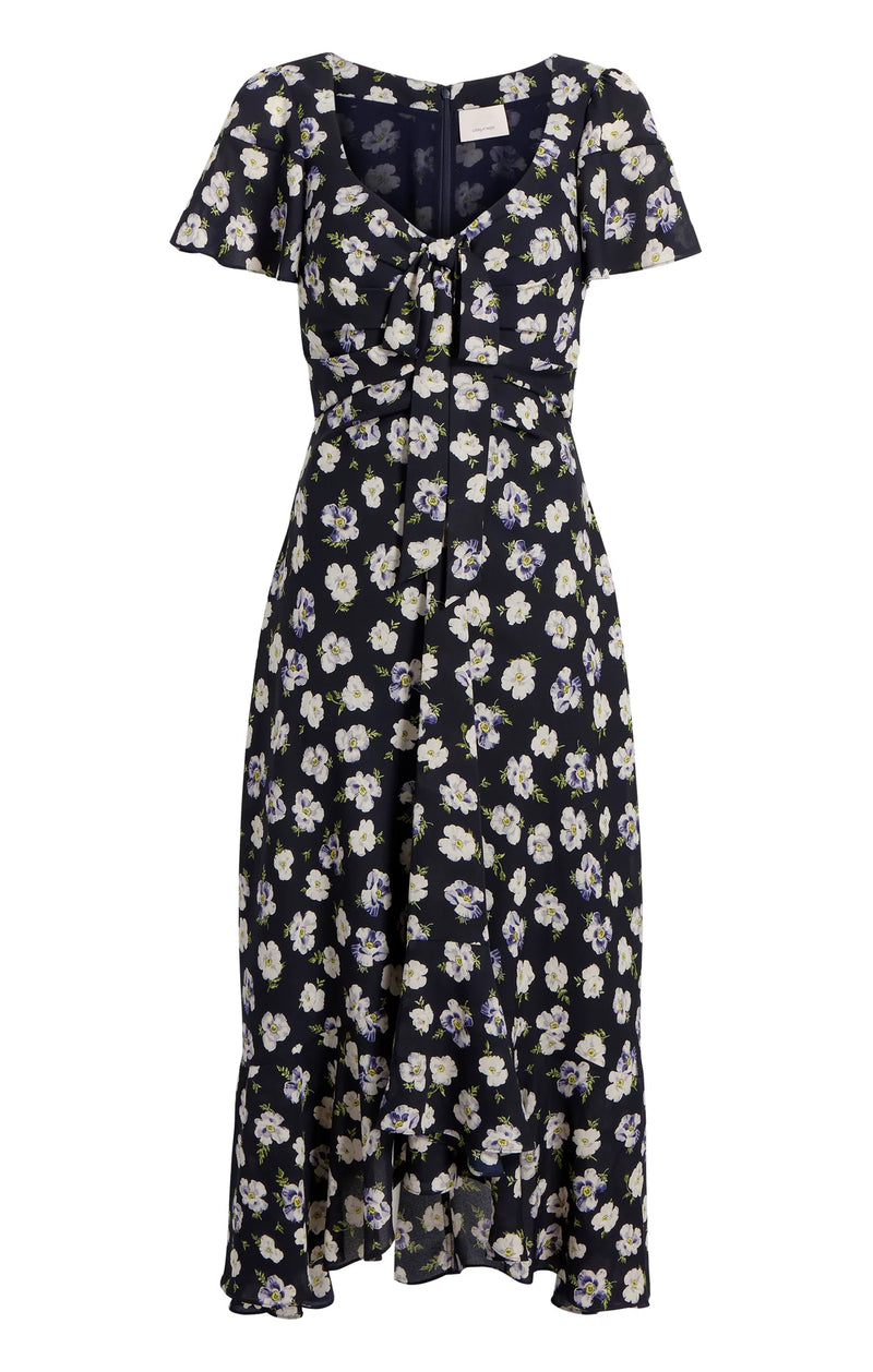 Mini Tossed Poppies Isha Dress-Cinq A Sept-Tocca Finita