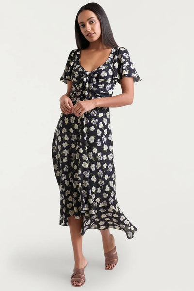 Mini Tossed Poppies Isha Dress-Cinq A Sept-Tocca Finita