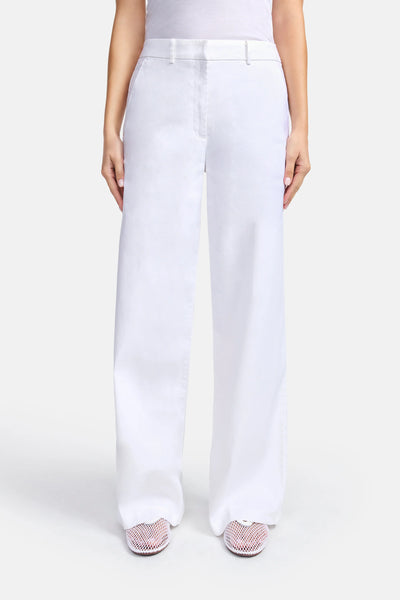 Mira Linen Pant in Pure White-Cambio-Tocca Finita