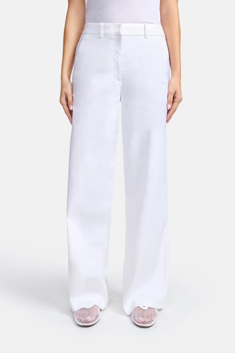 Mira Linen Pant in Pure White-Cambio-Tocca Finita