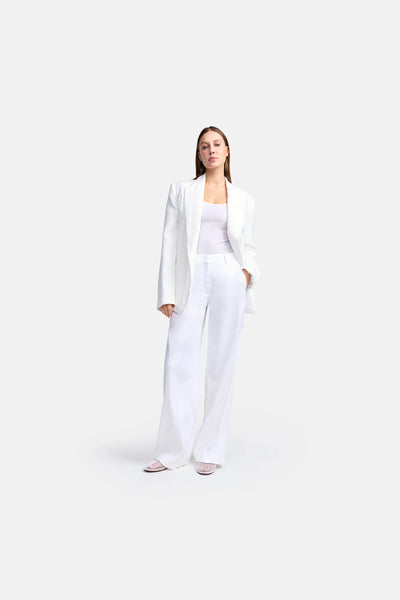 Mira Linen Pant in Pure White-Cambio-Tocca Finita