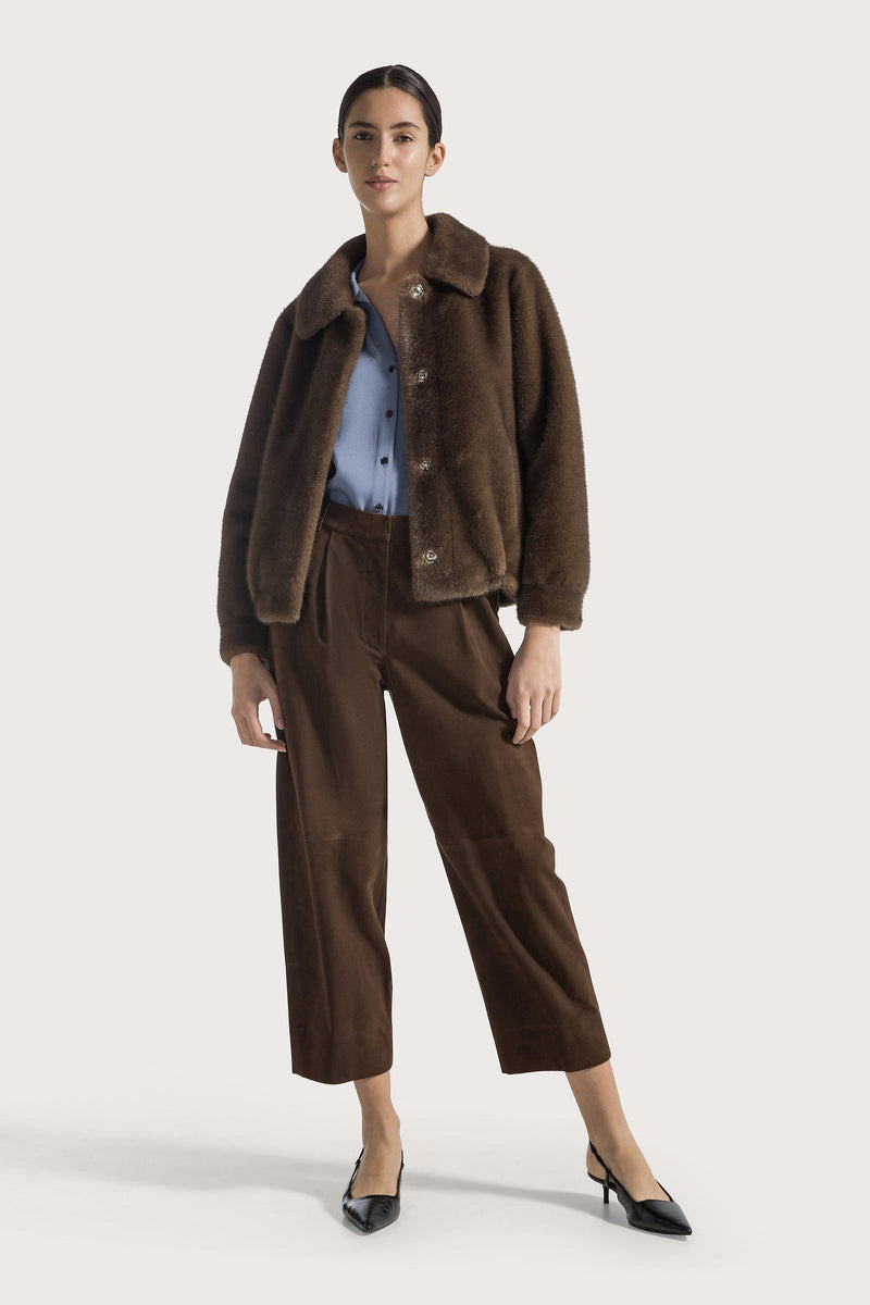 Mock Mink Jacket Brown-Seventy-Tocca Finita