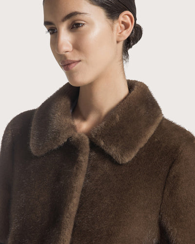 Mock Mink Jacket Brown-Seventy-Tocca Finita