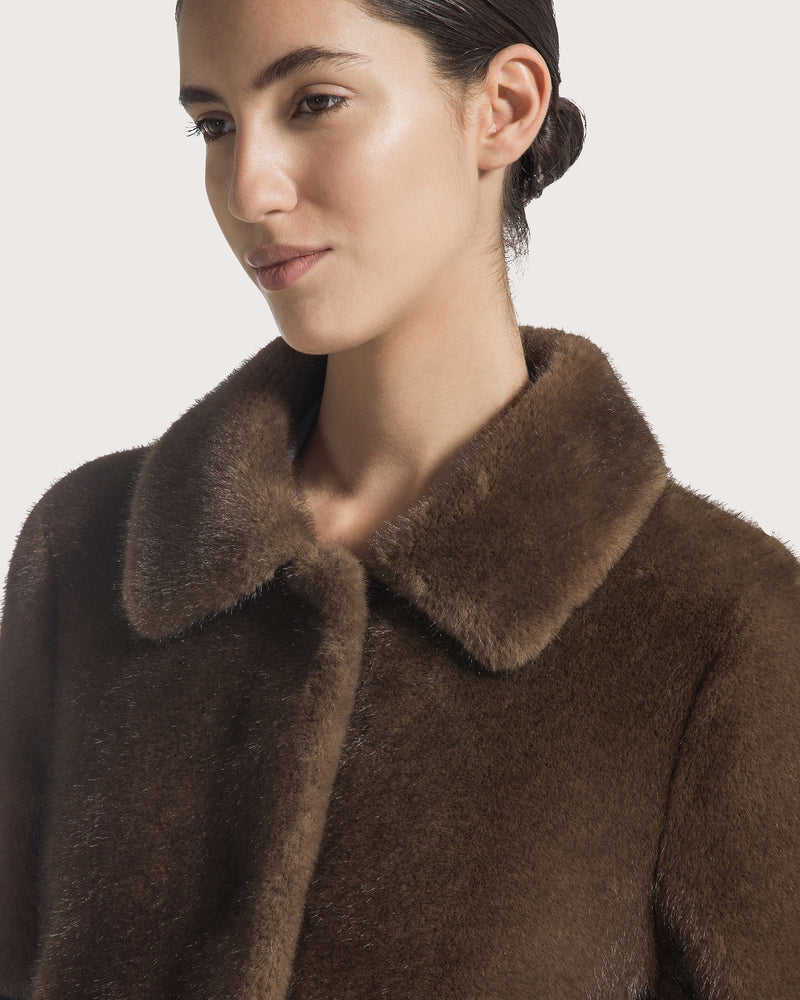 Mock Mink Jacket Brown-Seventy-Tocca Finita
