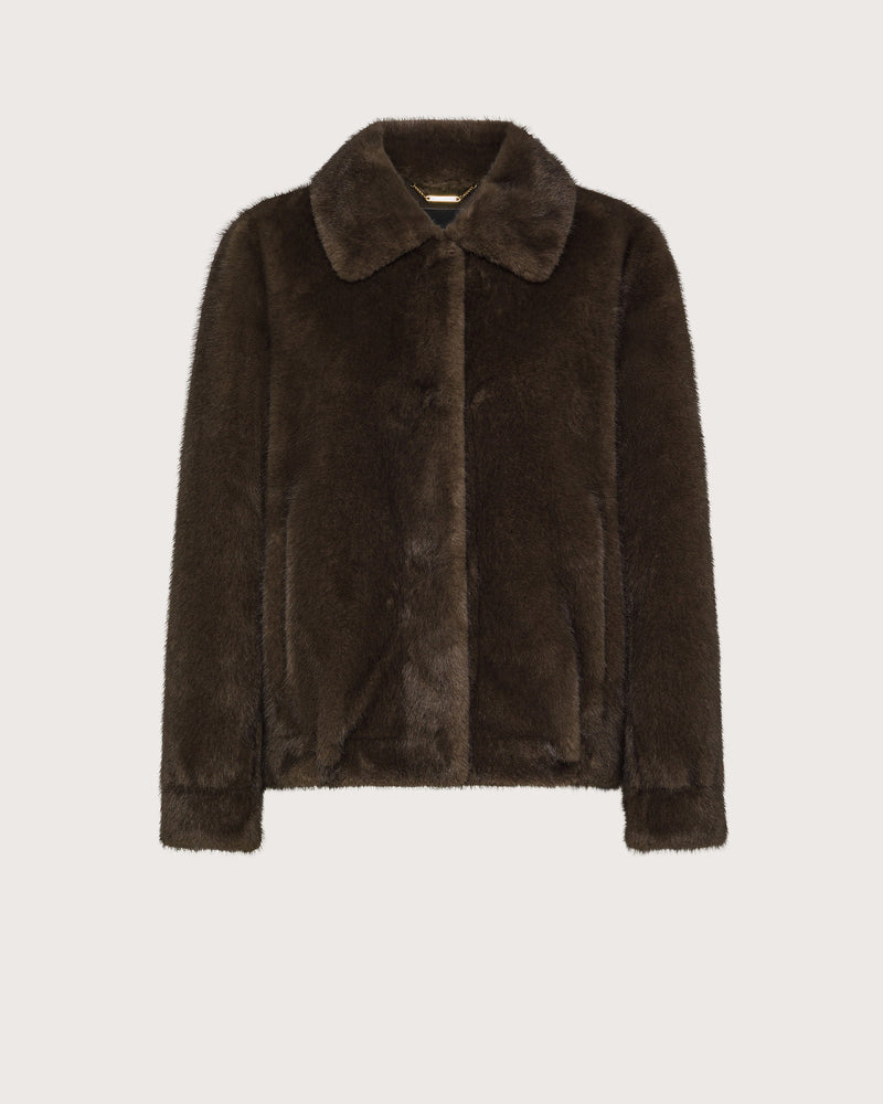 Mock Mink Jacket Brown-Seventy-Tocca Finita