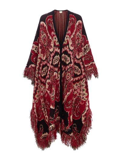 Naoko Poncho in Multi Stripe Paisley-L'Agence-Tocca Finita