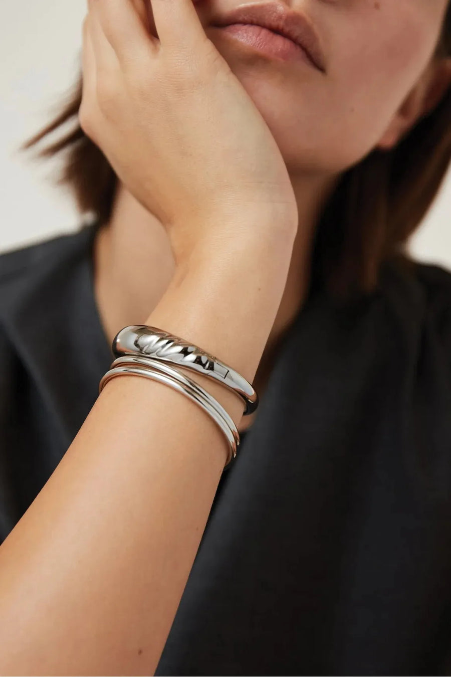 Nelle Bangle Silver-Jenny Bird-Tocca Finita