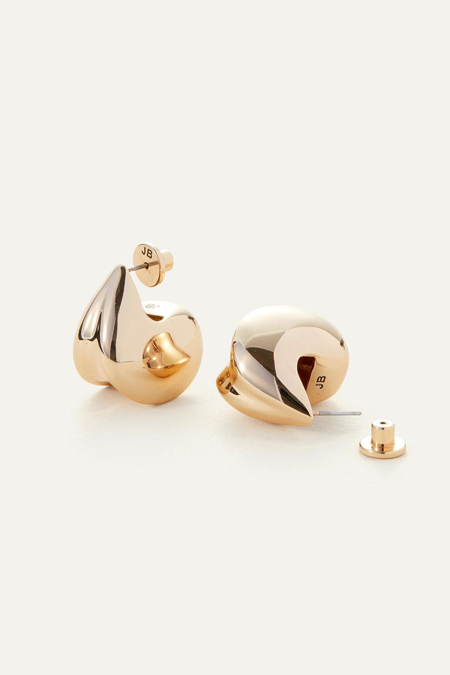 Nouveaux Puff Earrings Gold-Jenny Bird-Tocca Finita