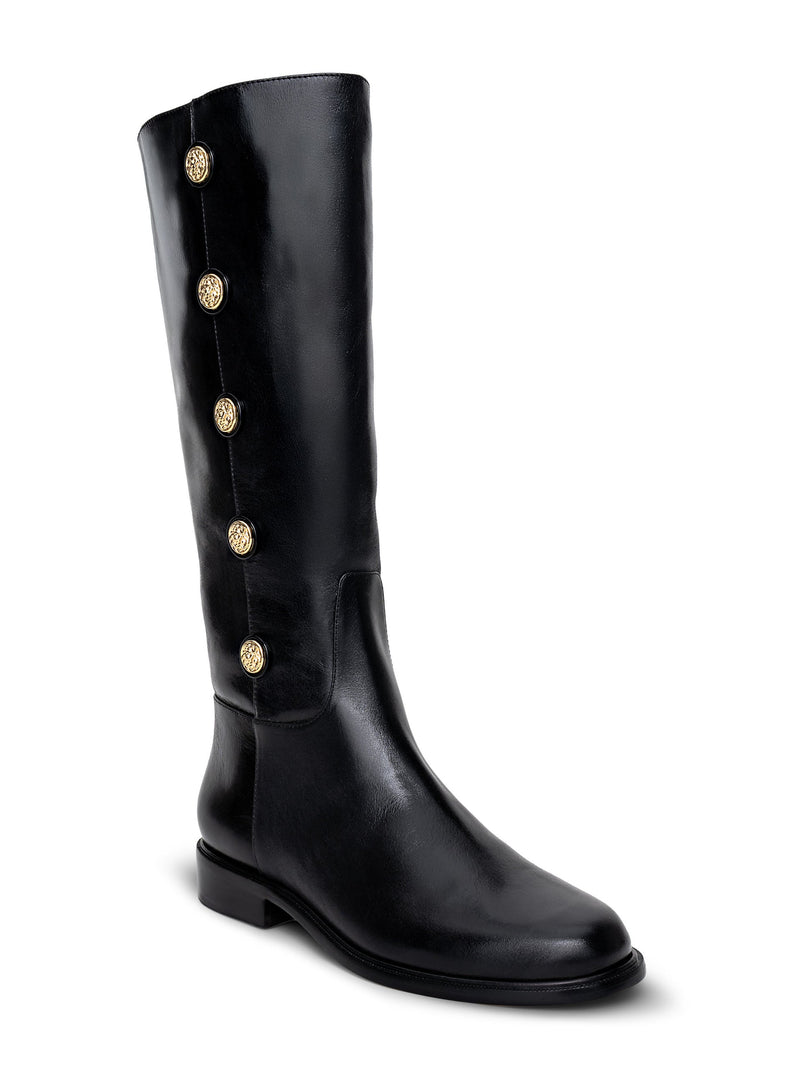Oceana Riding Boot Black Leather-L&