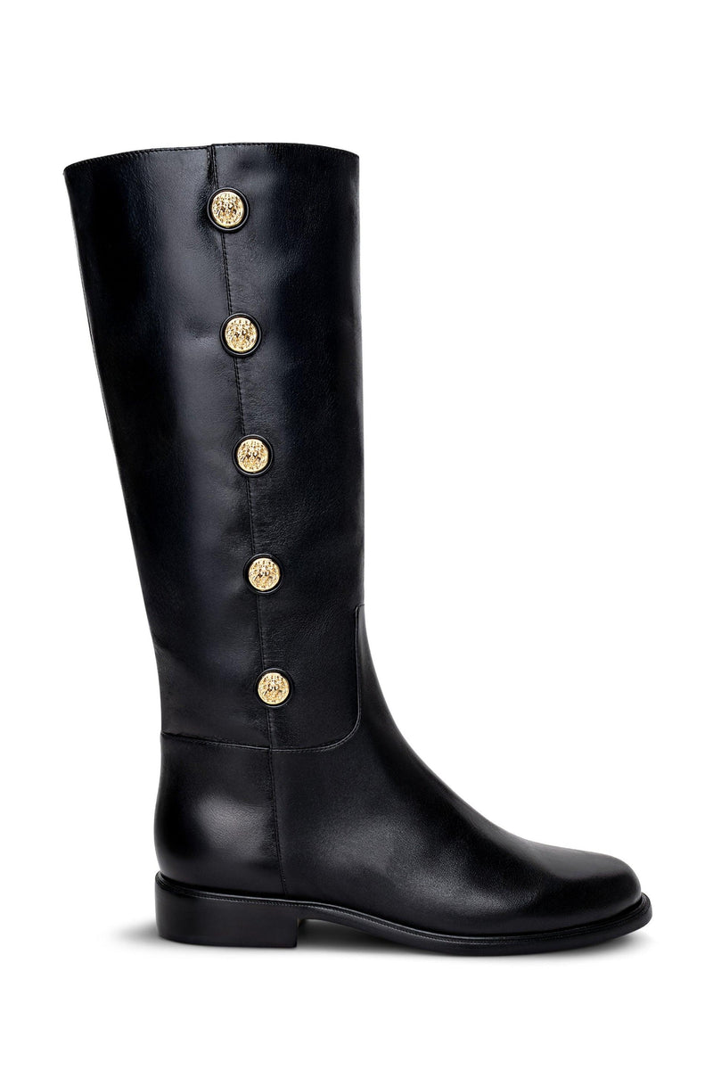 Oceana Riding Boot Black Leather-L&