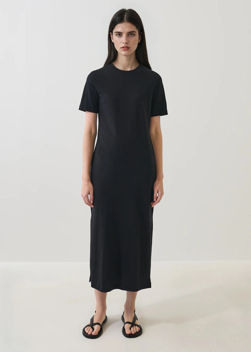 Organic Pima Cotton T-Shirt Dress Black