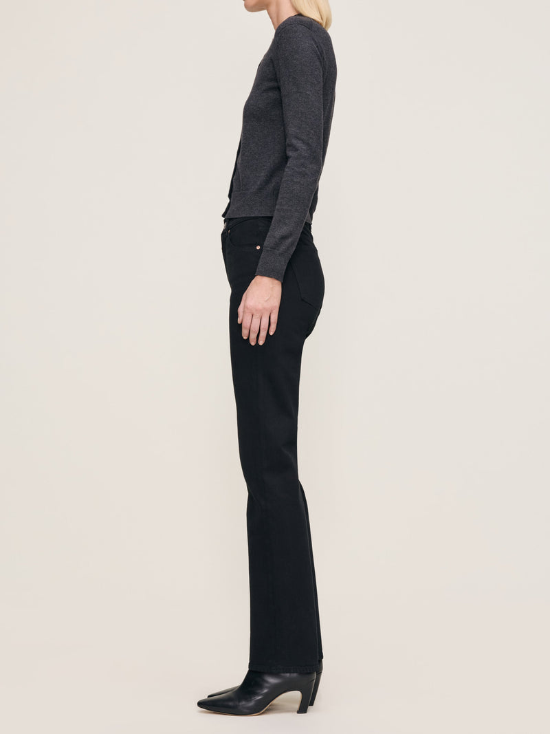 Patti Straight High Rise 31" Jeans Black-DL1961-Tocca Finita