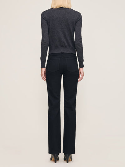 Patti Straight High Rise 31" Jeans Black-DL1961-Tocca Finita