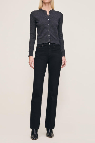 Patti Straight High Rise 31" Jeans Black-DL1961-Tocca Finita