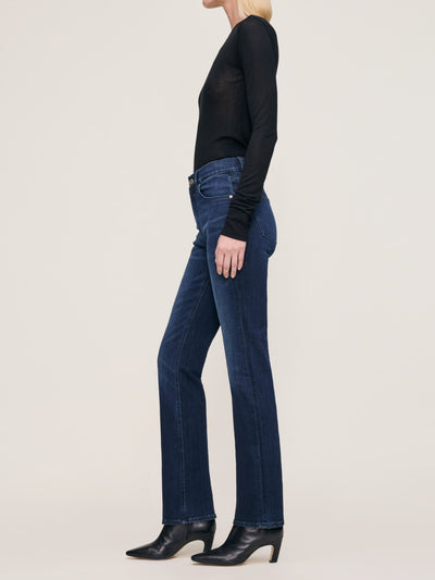 Patti Straight High Rise 31" Jeans Blue Cave-DL1961-Tocca Finita