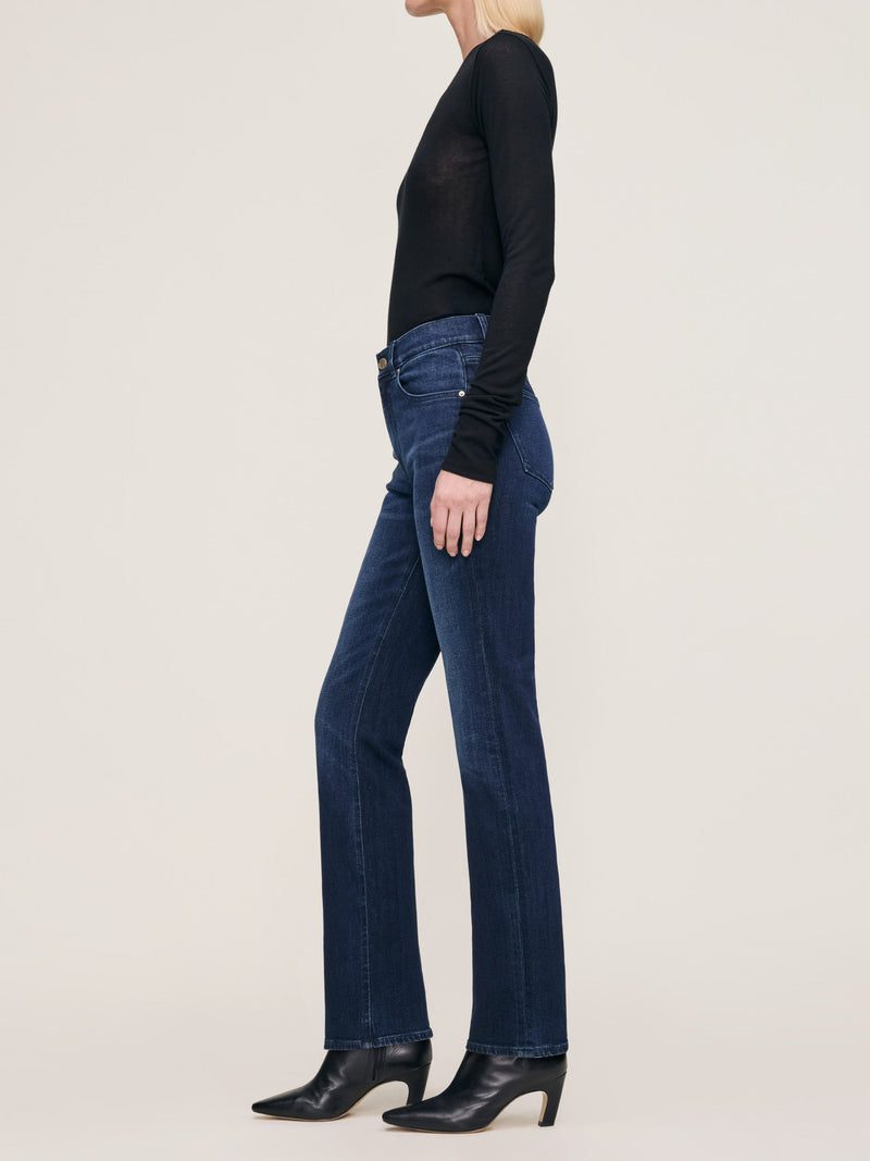 Patti Straight High Rise 31" Jeans Blue Cave-DL1961-Tocca Finita
