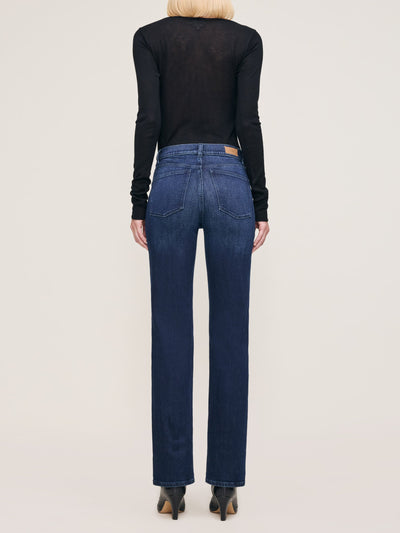 Patti Straight High Rise 31" Jeans Blue Cave-DL1961-Tocca Finita