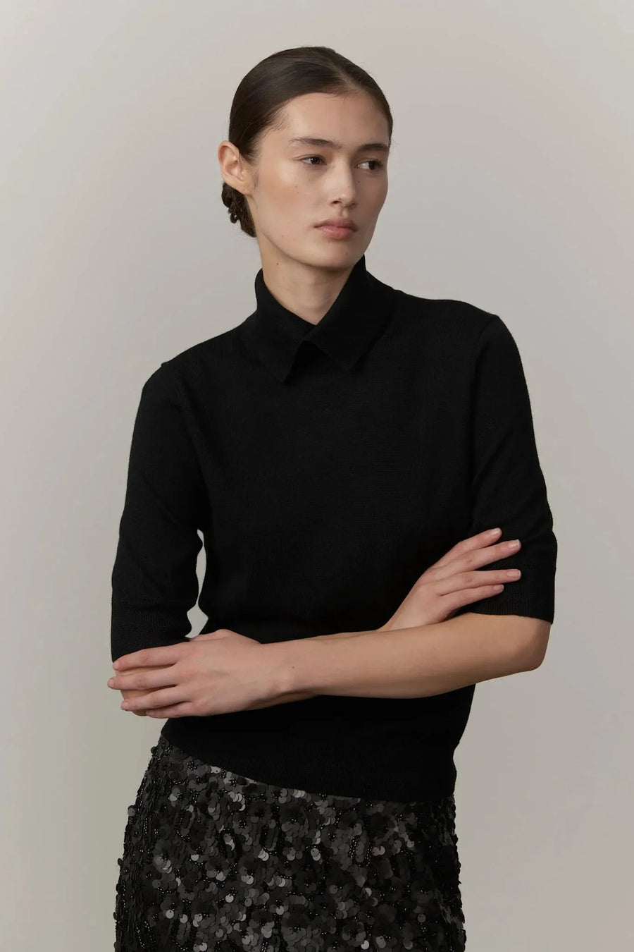 Perry Knit Blouse Black-Herskind-Tocca Finita