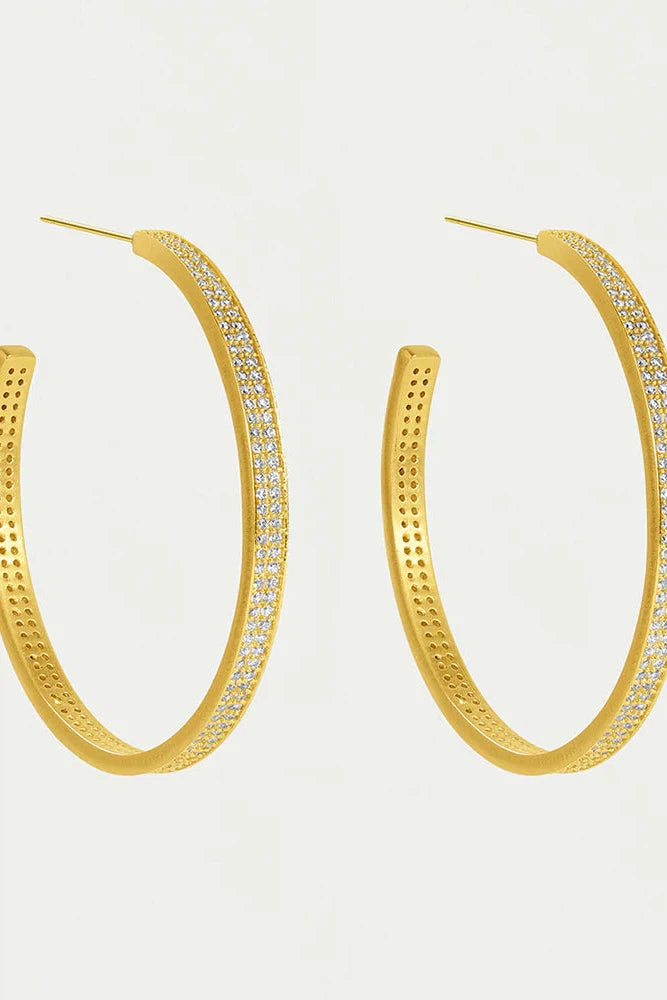 Petit Pave Midi Hoops by Dean Davidson-Dean Davidson Designs-Tocca Finita