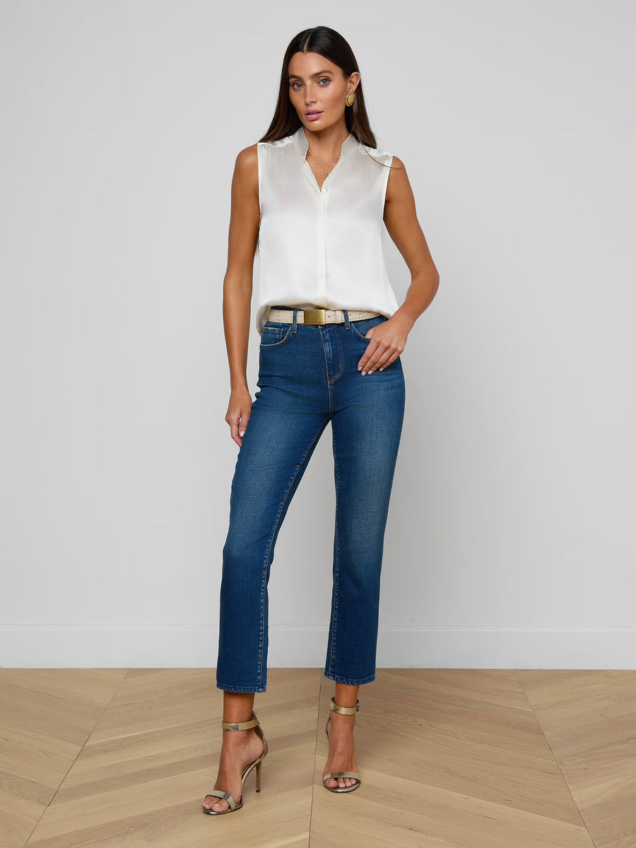 Phoebe Silk Blouse Ivory-L&
