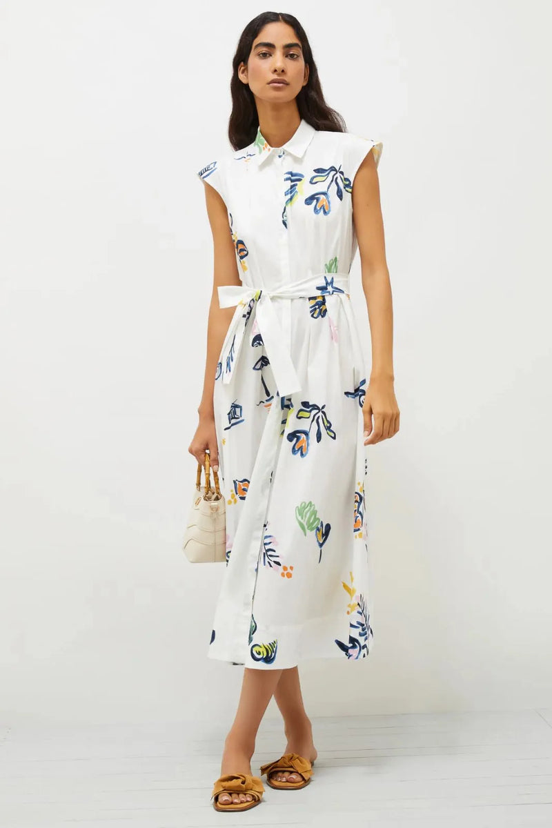 Pier Stretch Poplin Belted Dress-Marella-Tocca Finita