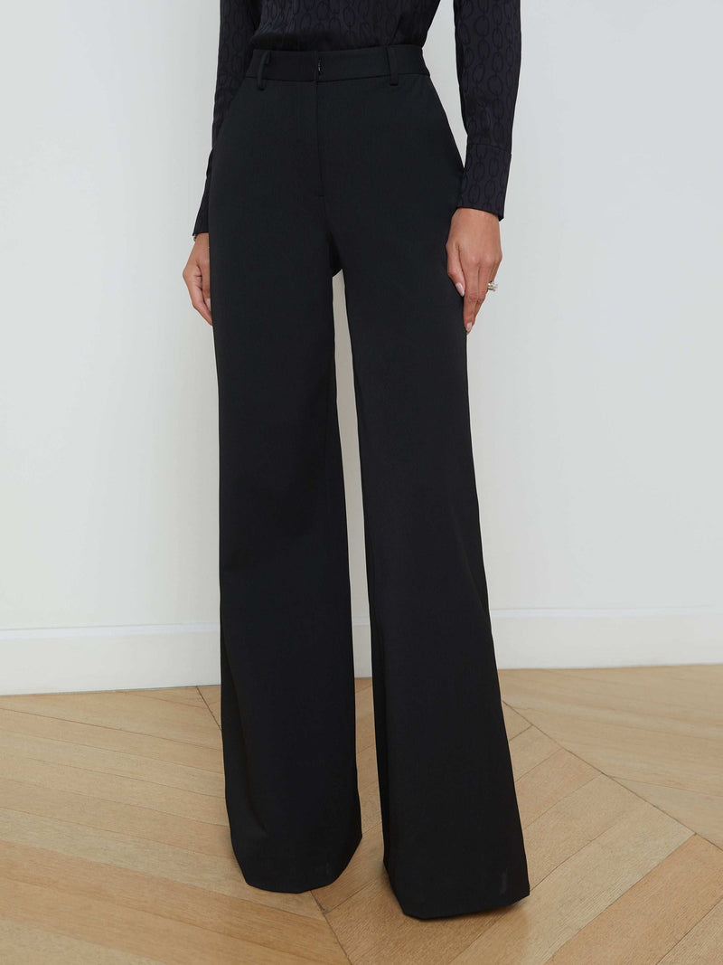 Pilar Wide Leg Pant Black-L&