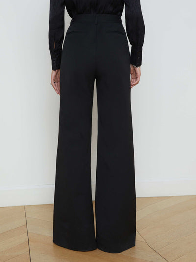 Pilar Wide Leg Pant Black-L'Agence-Tocca Finita