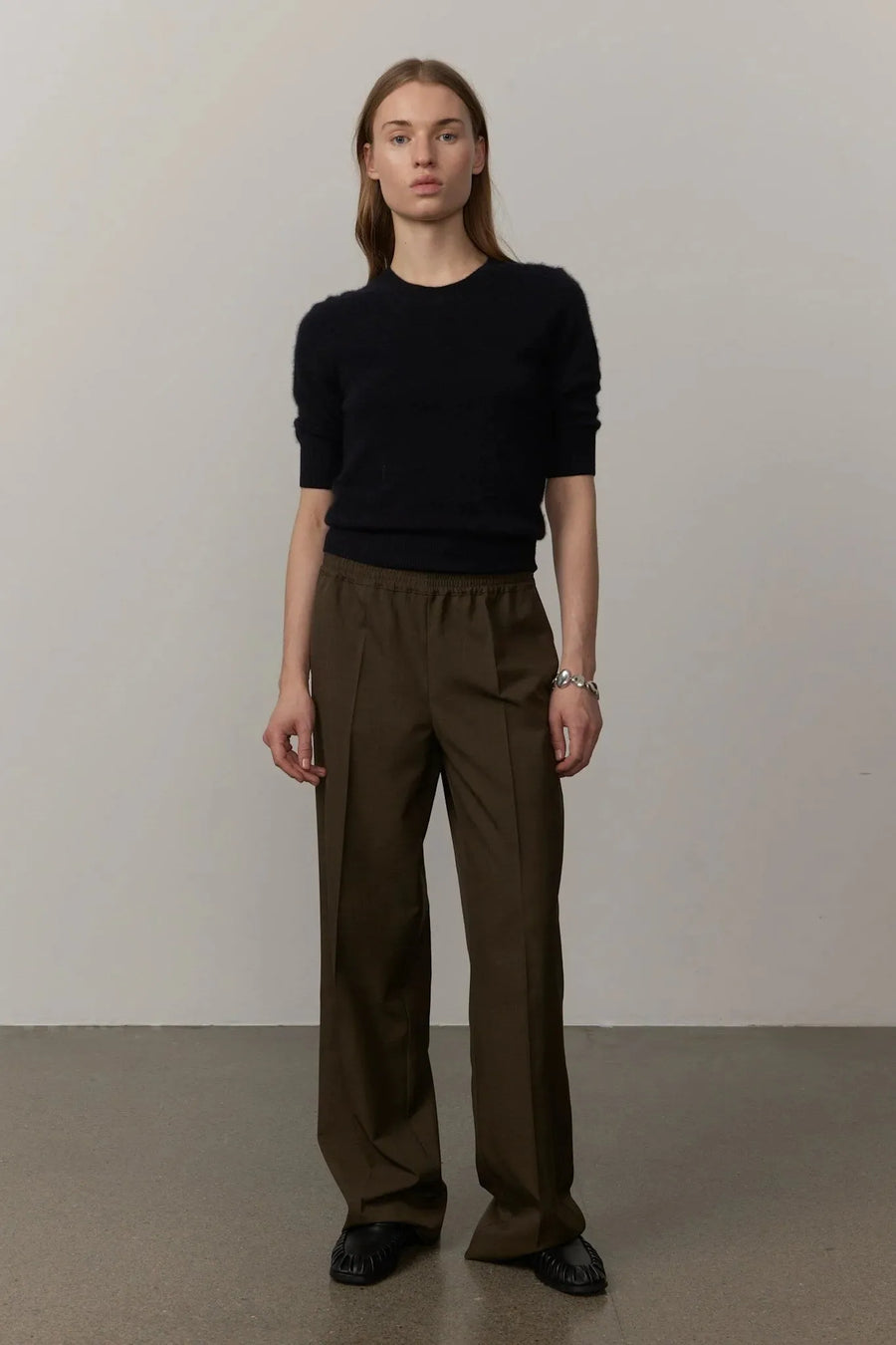 Pinky Mid Waist Pants Khaki-Herskind-Tocca Finita