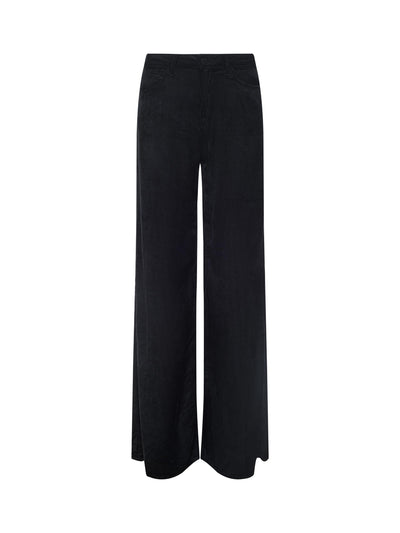 Quincy Wide-Leg Corduroy Jean Black-L'Agence-Tocca Finita