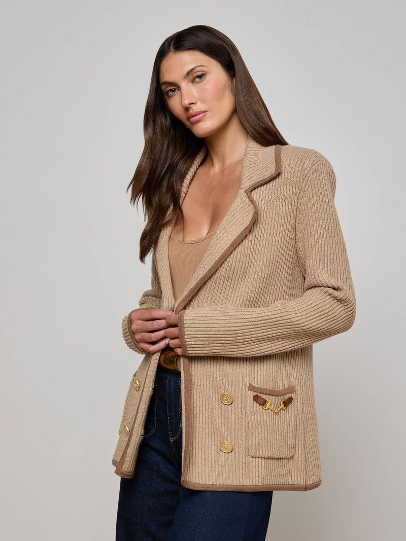 Ranch Knit Blazer Natural/Brown-L&