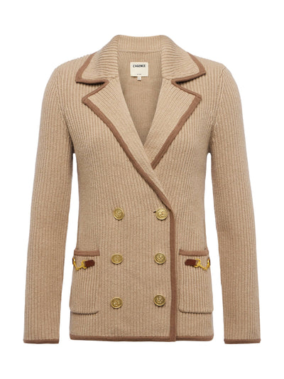 Ranch Knit Blazer Natural/Brown-L'Agence-Tocca Finita