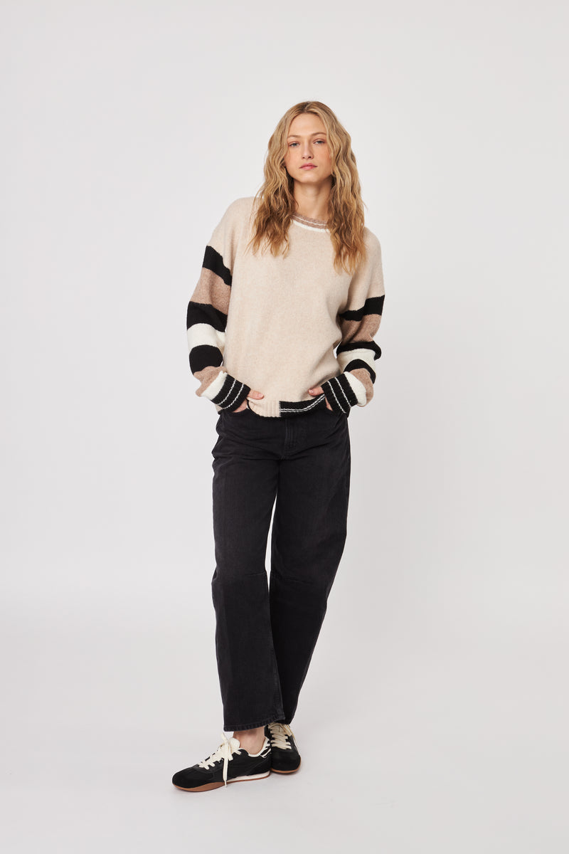 Reed Birch Striped Sweater-John & Jenn-Tocca Finita