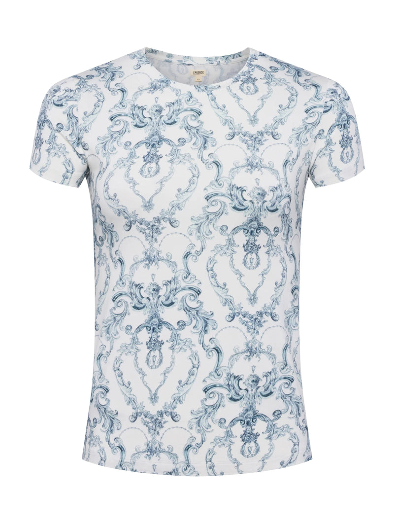 Ressi Crew T-Shirt In Toile-L&