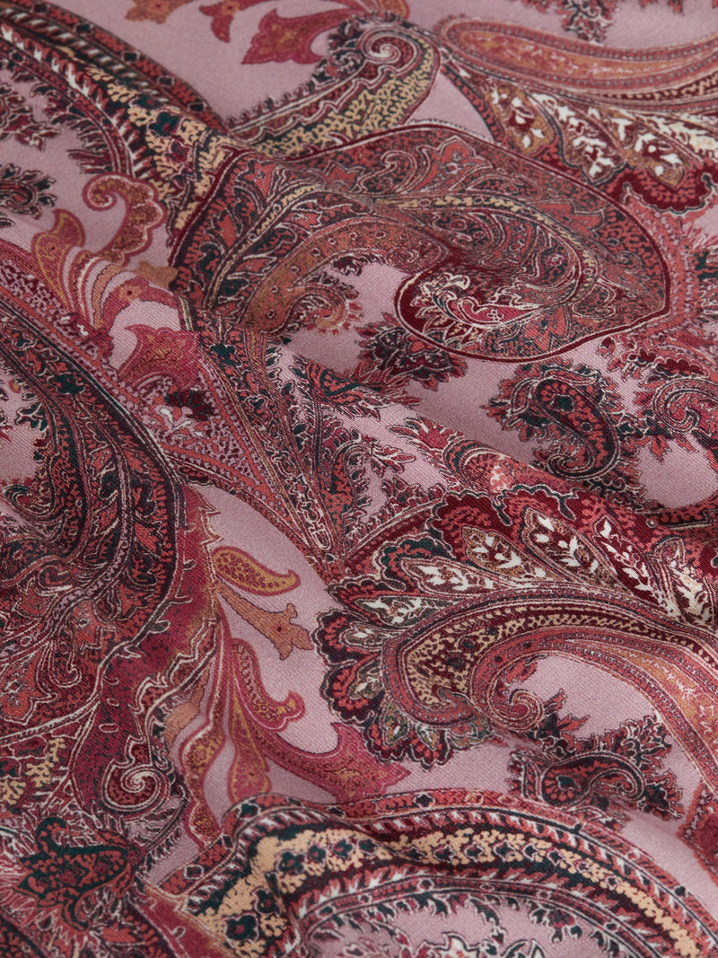 Ressi Paisley Crew T-Shirt Mauve Multi-L&